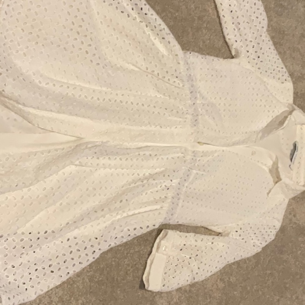 Zara Button, down Eyelet Tunic